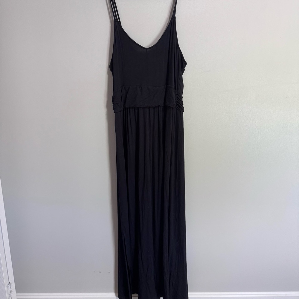 Maurices Black Sleeveless Spaghetti Strap Maxi Dress